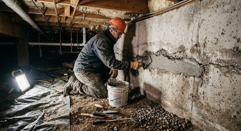Basement Foundation Repair in Hudgins, VA