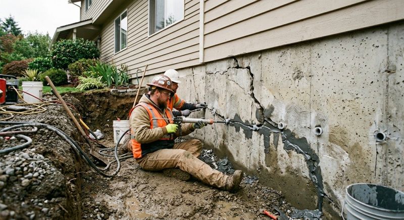Basement Foundation Repair in Williamsburg, VA