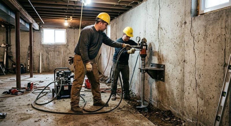 Basement Stabilization in Yorktown, VA