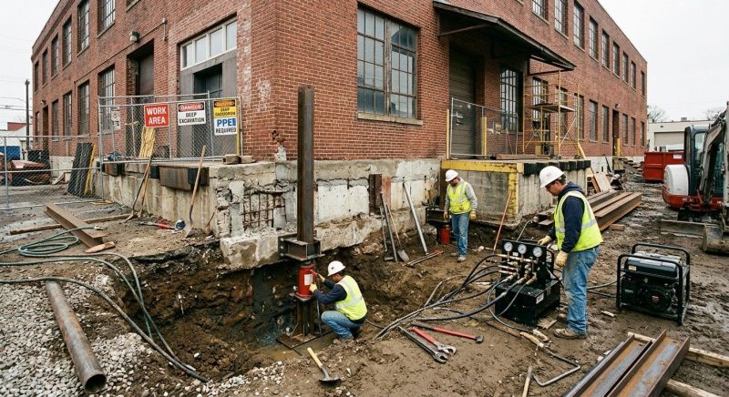 Building Foundation Repair in Hampton, VA