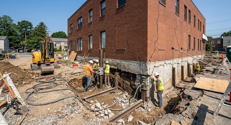 Building Foundation Repair in Hudgins, VA