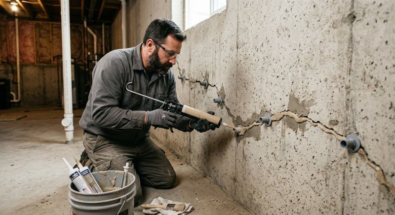 Cracked Foundation Repair in Cardinal, VA