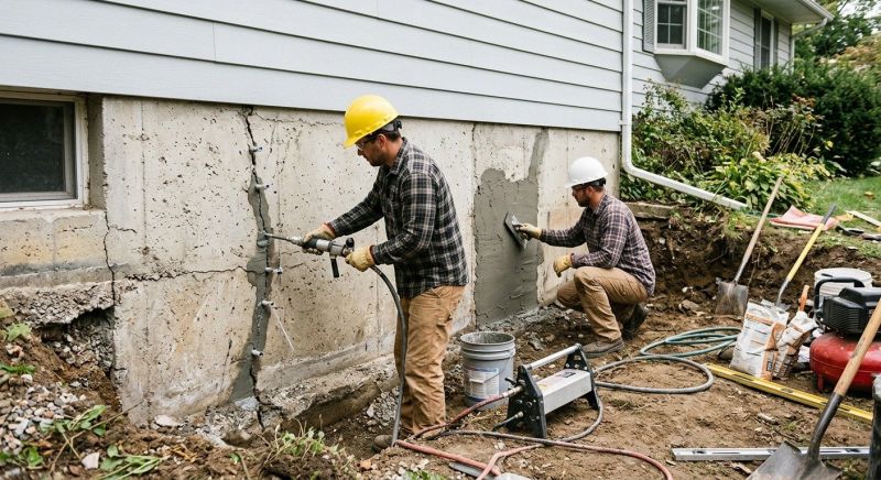 Cracked Foundation Repair in Gloucester, VA