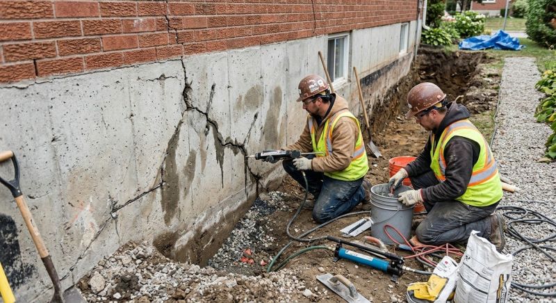 Cracked Foundation Repair in Mathews, VA