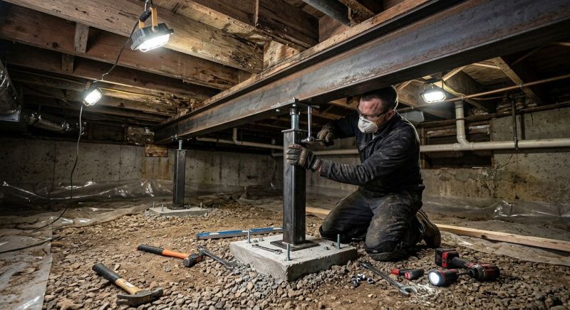 Crawlspace Structural Repair in Yorktown, VA