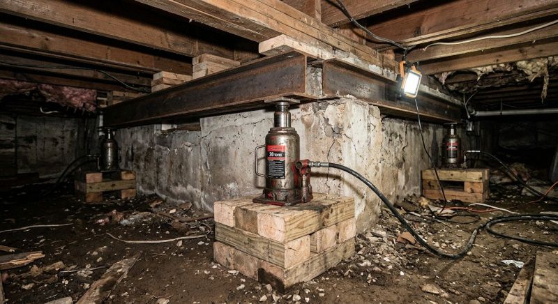 Foundation Jacking in Cardinal, VA