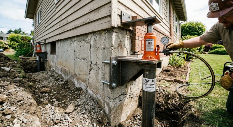 Foundation Lifting in James City County, VA