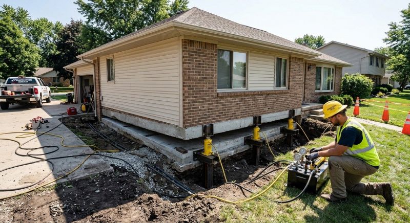 Foundation Lifting in Portsmouth, VA