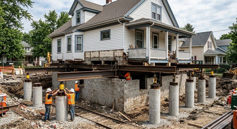 Foundation Raising in Cardinal, VA