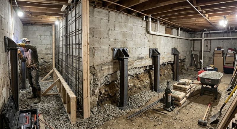 Foundation Stabilizing in Carrollton, VA