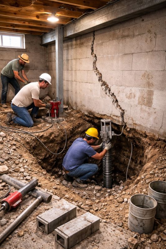 Foundation Structural Repair in Hampton, VA