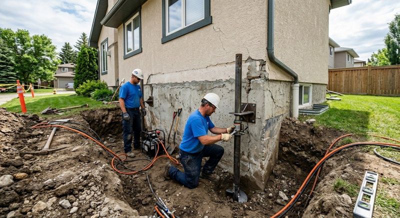 Helical Piers Installation in Yorktown, VA