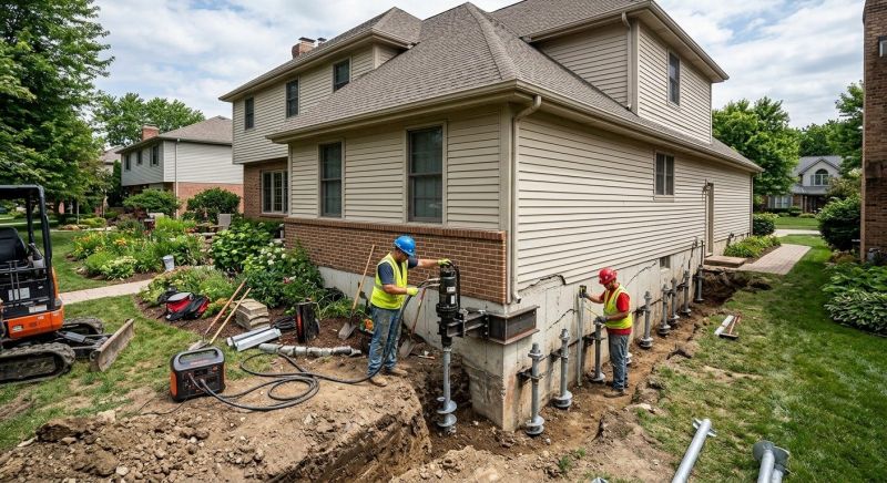 Helical Pile Installation in Yorktown, VA