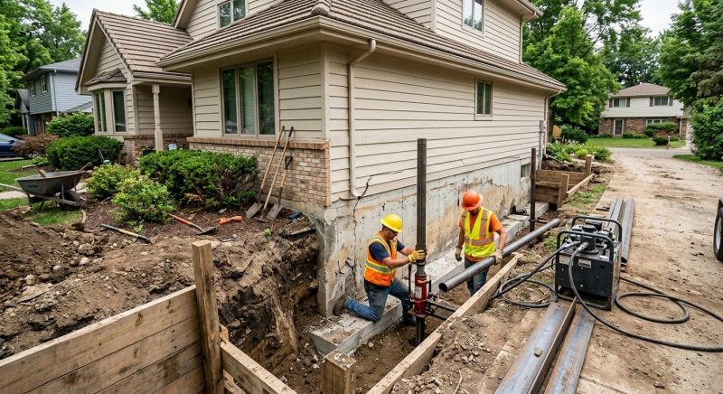 House Foundation Repair in Cardinal, VA