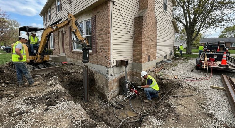 Sinking Foundation Repair in Cardinal, VA