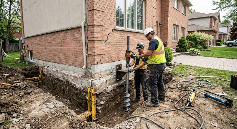 Sinking Foundation Repair in Carrollton, VA