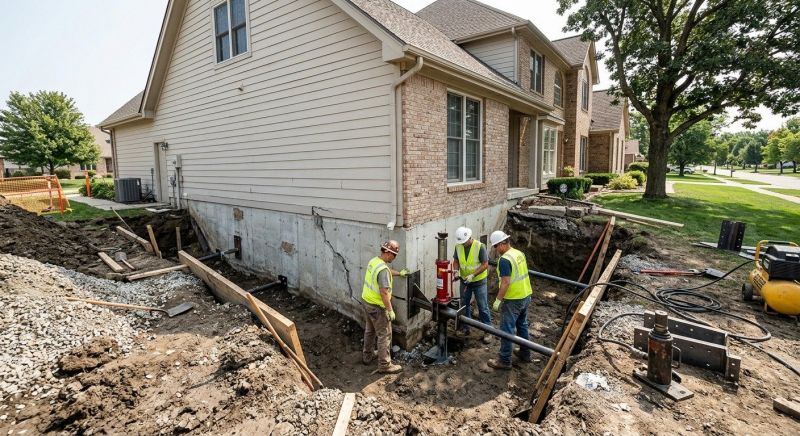 Sinking Foundation Repair in Hampton, VA