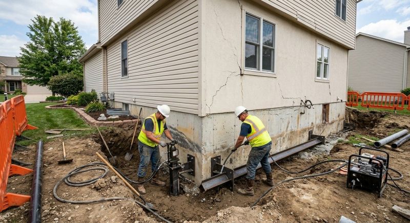 Sinking Foundation Repair in Yorktown, VA