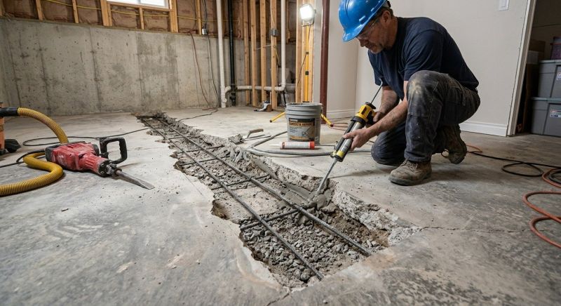 Slab Foundation Repair in Yorktown, VA