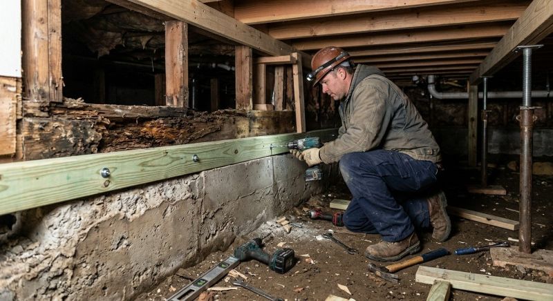 Slab Foundation Repair in Yorktown, VA
