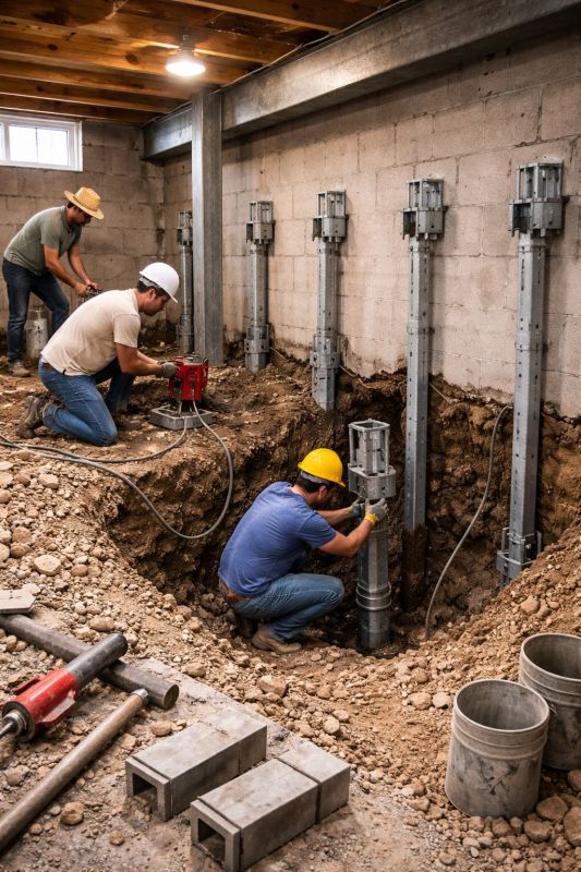 Structural Underpinning in Yorktown, VA