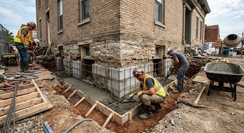 Structural Underpinning in Yorktown, VA